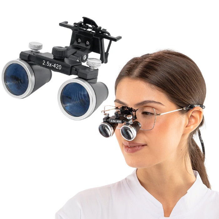 X1 Mini-Lupe mit 2,5x- oder 3,5x-Linse und Clip für Brillenmontage